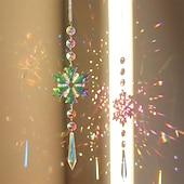 economico Acchiappasogni-Fiocco Di Neve Acchiappasogni Di Cristallo Acchiappasole Campanelli Eolici Regalo Fatto A Mano Campanelli Eolici Ornamento Da Appendere A Parete Decorazioni Per Esterni