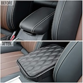 abordables Appuie-tête pour voiture-Housse de protection universelle étanche pour accoudoir de console centrale pour SUV camion voiture – Housse de siège douce et protectrice