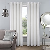 Blackout Curtain Drapes Velvet Farmhouse Grommet/Eyelet IKEA Series Curtain Panels For Living Room Bedroom Door Kitchen Window Treatments Thermal Insulated Room Darkening4