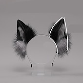 billige Tilbehør til hårstyling-reveklemme kattører pannebånd ulvepoter cosplay kostyme karneval fancy festkostyme tilbehør