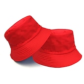 tanie Czapki męskie-Męskie Kapelusz bucket Kapelusz Kapelusz Wędkarski Kapelusz Booniego Čepice na turistiku Pomarańczowy / Niebieski Żółty / Niebieski Bawełna Moda miejska Elegancki Codzienny Na zewnątrz Codzienny
