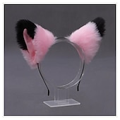 お買い得  ヘアスタイリングアクセサリー-キツネクリップ 猫耳 オオカミの足跡 コスプレ衣装 ハロウィン ファンシーパーティーコスチュームアクセサリー かわいいロリータぬいぐるみ kc キツネの耳の頭飾り 動物の耳のアクセサリー 猫耳カチューシャ