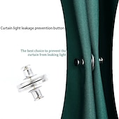 economico Articoli per la casa-3 paia clip magnetica per bottoni per tende fibbia magnetica staccabile per pulsante di prevenzione delle perdite di luce della tenda fibbia senza punzonatura decorazioni per la casa