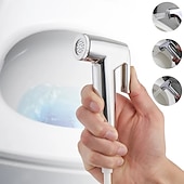 levne Bidetové baterie-koupelna ruční sprcha bidet shattaf sada rozprašovače držák na zeď, domácí mytí toaleta ruční bidetová sprcha nástěnný držák hadice čištění plen