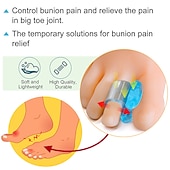 ieftine Îngrijire personală și sănătate-1 pereche albastru gel siliconic moale separator deget de la picioare hallux valgus distanțiere pentru bunion corector pentru degetul mare instrument de îngrijire a picioarelor