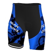 cheap Men&#039;s Shorts, Tights &amp; Pants-Men&#039;s Graphic Letter &amp; Number Funny Cycling Road Shorts Cycling Shorts Bike Padded Shorts / Chamois Bottoms Race Fit Mountain Bike MTB Road Bike Cycling Sports 3D Pad Cycling Quick Dry Moisture