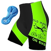cheap Men&#039;s Shorts, Tights &amp; Pants-Men&#039;s Graphic Letter &amp; Number Funny Cycling Road Shorts Cycling Shorts Bike Padded Shorts / Chamois Bottoms Race Fit Mountain Bike MTB Road Bike Cycling Sports 3D Pad Cycling Quick Dry Moisture
