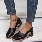 halpa Naisten matalakantaiset kengät-naisten valkoiset leikatut slip-on flats - mukavat vapaa-ajan kengät päivittäiseen käyttöön