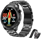 billiga Smarta klockor-iMosi E420 Smart klocka 1.39 tum Smart Klocka Blåtand EKG + PPG Temperaturövervakning Stegräknare Kompatibel med Android iOS Dam Herr Lång standby Vattentät Mediakontroll IP68 46mm klockfodral