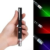 cheap Cat Toys-1PCS Laser Pointer, Red, Green And Purple Three-color Laser Pointe Portable Handheld Flashlight Cat Toys Red Dot Cat Toy For Indoor Cats Dogs LED Light Pointer Interactive Cat Toys