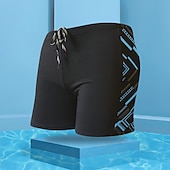 abordables maillot de bain boxer homme-Homme Maillot de bain Surf Boardshort short de bain Short de bain Imprimer Lettre Requin 3D Respirable Séchage rapide Vacances Plage Piscine Sexy Elastique 2 7 Taille basse Elastique