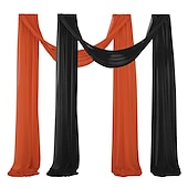 billige Vanntette gardiner-salvie grønn bryllup bue gardiner chiffon stoff draperi ren bakgrunn gardiner for fest seremoni bue scene dekorasjoner