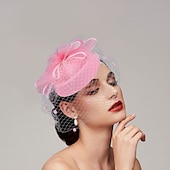 economico Fascinator-Piume  Fascinatori in rete  Cappelli  Copricapo con piuma  Cappello  Fiore 1 PC Matrimonio  Corsa di cavalli  Giorno delle donne Copricapo Abito da impressionare Abito da gara 2025
