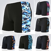 abordables maillot de bain boxer homme-Homme Maillot de bain Surf Boardshort short de bain Short de bain Imprimer Lettre Requin 3D Respirable Séchage rapide Vacances Plage Piscine Sexy Elastique 2 7 Taille basse Elastique