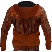 preiswerte 3D Muster-Herren Grafik-Drucke Hoodie Sweatshirt Kapuze Hoodies Pullover Kapuzenshirt mit durchgehendem Reißverschluss Langarm Sweatshirt mit Kapuze Mit Kapuze Strassenmode 3D-Druck Sport &amp; Natur Täglich Sport