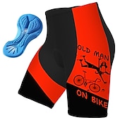 cheap Men&#039;s Shorts, Tights &amp; Pants-Men&#039;s Graphic Letter &amp; Number Funny Cycling Road Shorts Cycling Shorts Bike Padded Shorts / Chamois Bottoms Race Fit Mountain Bike MTB Road Bike Cycling Sports 3D Pad Cycling Quick Dry Moisture