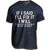 baratos camisetas masculinas plus size-Homens Tamanho Grande Camiseta Grande e Alto Gráfico Gola Redonda Imprimir Manga Curta Primavera Verão Vintage Roupa de rua Confortável Casual Esportes Blusas