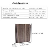 Χαμηλού Κόστους Διακοσμητικά φώτα-led κομοδίνο φωτιστικό αναδιπλούμενο βιβλίο νύχτας επαναφορτιζόμενο μαγνητικό ράφι κομοδίνου ή τραπεζάκι σαλονιού παιδικό χριστουγεννιάτικο δώρο