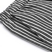 levne Dovolená-Pánské Kalhoty Letní kalhoty Plážové kalhoty Šňůrky Elastický pas Straight-Leg Proužek Pohodlné Ležérní Denní Dovolená Šik ven Designové Černá Fialová