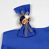 billige Festkjoler-Barn Jente Festkjole Blomstret Ermeløs Ytelse jubileum Halter Knyte knute Elegant Bedårende Søt Bomull Knelang Festkjole Floral kjole Sommer Vår 3-13 år Vinrød Rosa Blå