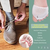 economico Cura Personale &amp; Salute-cuscinetti metatarsali, separatori per dita in gel, cuscino correttore per alluce valgo, distanziatori per dita, cuscinetti per avampiede, morbidi&amp;amp;traspirante, idea per neuroma mortons, vesciche,