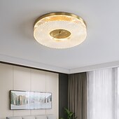 abordables Luces de techo-Luz de techo led regulable 40cm 50cm diseño circular luces de techo cobre estilo formal básico led moderno 110-240v