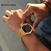 baratos Relógios Digitais-Relógio Digital Masculino Relógios Esportivos Masculinos Duplo Horário Pedômetro Despertador Impermeável 50M Relógio Digital Relógio Militar