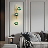 ieftine Aplici de Interior-aplic led de perete 3 lumini aplice de perete din sticlă la mijlocul secolului corpuri de iluminat de perete glob modern labota de baie cu abajur de sticlă aplice de perete de interior pentru