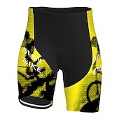 cheap Men&#039;s Shorts, Tights &amp; Pants-Men&#039;s Graphic Letter &amp; Number Funny Cycling Road Shorts Cycling Shorts Bike Padded Shorts / Chamois Bottoms Race Fit Mountain Bike MTB Road Bike Cycling Sports 3D Pad Cycling Quick Dry Moisture