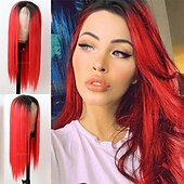 abordables Pelucas de fiesta-Pelucas verdes peluca sintética larga recta verde irlandés resistente al calor sin frente de encaje con cabello de bebé peluca sin pegamento para fiesta de San Patricio cosplay para mujeres de moda