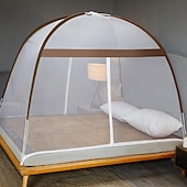 cheap Bed Canopies &amp; Drapes-Solid Color Simplicity Cool and Comfortable Mosquito Prevention Mosquito Net Comfortable Bedroom Mosquito Net Foldable Prevent Falling