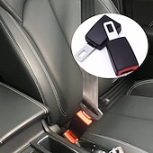 baratos Capas para bancos de automóveis-Buchas de alarme de clipe de cinto de segurança de carro para assentos de carro fivelas de cinto de segurança universal ajustável extensor de cinto de segurança auto plugs de cinto de segurança de