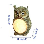abordables Éclairage paysager-hibou solaire lumières décorations de statue de jardin lampe modèle animal extérieur