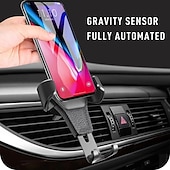 お買い得  車載ホルダー-電話三脚 カーベントフォンマウント 重力タイプ 高さ調節可能 ゼブラプリント 電話ホルダー のために 車載 車のエアベント と互換性があります すべての携帯電話 携帯電話アクセサリー