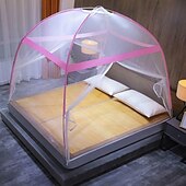 cheap Bed Canopies &amp; Drapes-Solid Color Simplicity Cool and Comfortable Mosquito Prevention Mosquito Net Comfortable Bedroom Mosquito Net Foldable Prevent Falling
