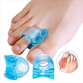 ieftine Îngrijire personală și sănătate-1 pereche albastru gel siliconic moale separator deget de la picioare hallux valgus distanțiere pentru bunion corector pentru degetul mare instrument de îngrijire a picioarelor