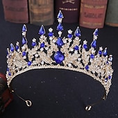 levne Doplňky pro úpravu vlasů-křišťálové korunky královny a čelenky s hřebínkovou čelenkou pro ženy a dívky korunky princezny vlasové doplňky pro svatební narozeniny halloween kostým cosplay