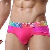 preiswerte Herrenunterwäsche &amp; -socken-Herren 3 Pack Slip Unterhosen Hauptstadt Waschbar Komfortabel Glatt Tiefe Hüfthöhe Schwarz Weiß