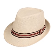 billiga Fedora hatt-Herr Kentucky Derby Hat Halmhatt Solhatt Fedora Trilby hatt Svart Brun Polyester Flätad Streetwear Stylish 1920-talets mode Dagligen Friluftskläder Helgdag Slät Solskyddskräm Mateial som andas