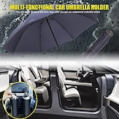 abordables Rangements pour voiture-porte-parapluie de voiture poubelle suspendue poubelle de camion boîte de rangement seau de parapluie multifonction monté sur véhicule housse de parapluie pliante montée sur véhicule porte-gobelet