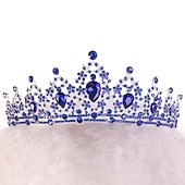 levne Doplňky pro úpravu vlasů-křišťálové korunky královny a čelenky s hřebínkovou čelenkou pro ženy a dívky korunky princezny vlasové doplňky pro svatební narozeniny halloween kostým cosplay