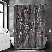 cheap Shower Curtains-Shower Curtain with Hooks 180cm*180cm(70&quot;*70&quot;) Polyester Washable Waterproof Marble Abstract Pattern
