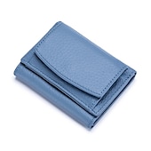 preiswerte Kartenhalter und Etuis-Echte Leder Damen Geldbörsen und Taschen Mode kleine Brieftasche mit mini Münzfach RFID-blockierende Geldbörse