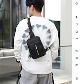 cheap Laptop Bags,Cases &amp; Sleeves-Men Anti Theft Chest Bag Shoulder Bags School Short Trip Messengers Bags Men&#039;s Nylon Sling Pack USB Charging Crossbody Backpack, Back to School Gift
