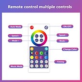 economico Luci intelligenti-Lampada led da terra rgb lampada atmosfera tuya smart wifi lampada da parete ad angolo smontaggio e montaggio lampada atmosfera