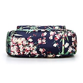 economico Borse a Tracolla-Per donna Borsa a tracolla Borsa a tracolla Nylon Esterno Giornaliero Per uscire Stampa Impermeabile Floreale Fiore decorativo Nero grigio Nero Bianco