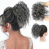 abordables Chignons-ébouriffé chignon désordonné chignon postiche extension de cheveux queue de cheval avec élastique élastique chignon queue de cheval postiche extensions de cheveux synthétiques chouchous queue de