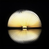 Χαμηλού Κόστους Διακοσμητικά φώτα-led κομοδίνο φωτιστικό αναδιπλούμενο βιβλίο νύχτας επαναφορτιζόμενο μαγνητικό ράφι κομοδίνου ή τραπεζάκι σαλονιού παιδικό χριστουγεννιάτικο δώρο