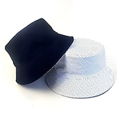 tanie Czapki męskie-Męskie Kapelusz bucket Kapelusz Kapelusz Wędkarski Kapelusz Booniego Čepice na turistiku Pomarańczowy / Niebieski Żółty / Niebieski Bawełna Moda miejska Elegancki Codzienny Na zewnątrz Codzienny