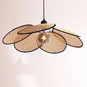 olcso Függőfények-rattan szőtt csillár retro lámpatest nappali étkező erkély bejárat boho lakberendezési lámpa